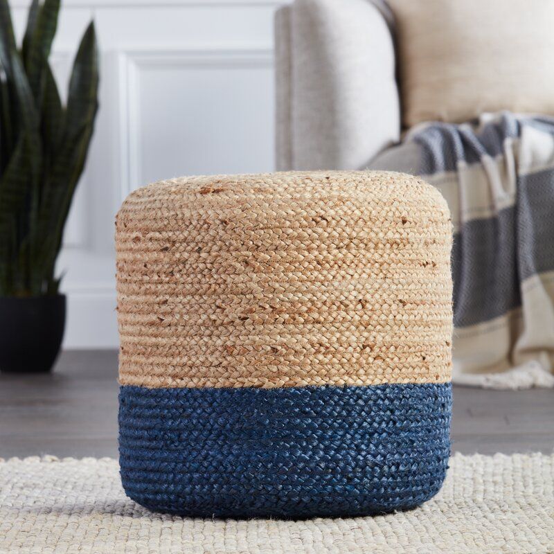 Macek 18inch Round Pouf Ottoman thumbnail 3