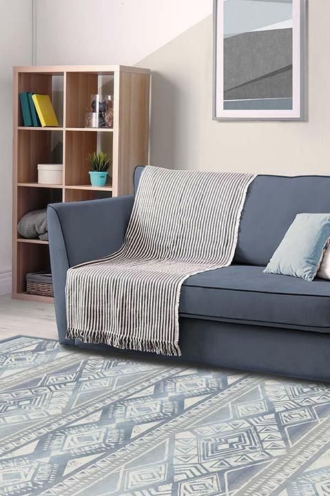 Suku Blue Rug-9'x12' thumbnail 3