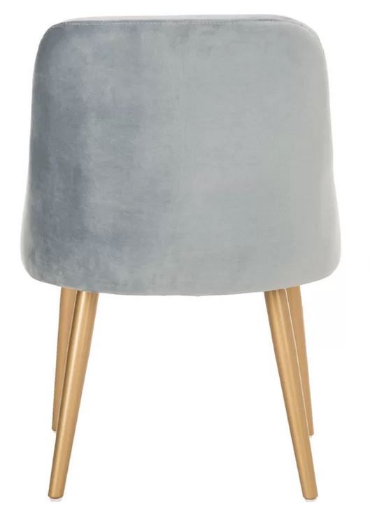 Velour Upholstered Side Chair thumbnail 3