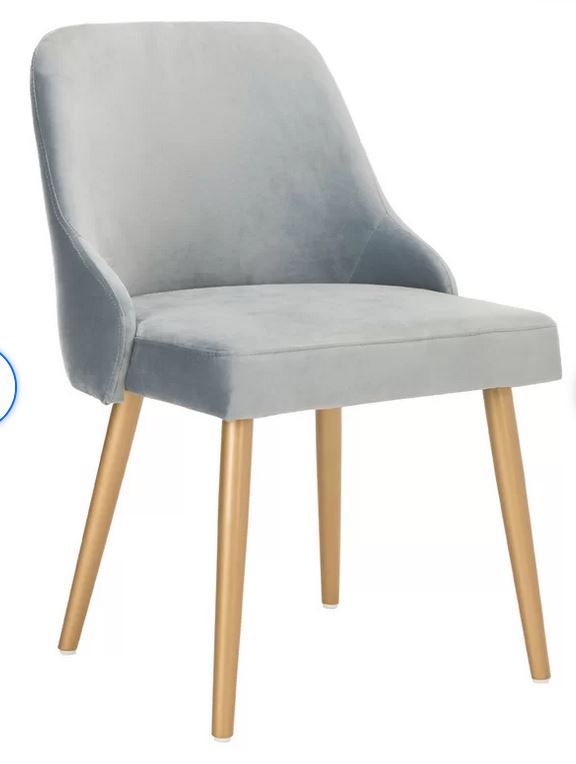 Velour Upholstered Side Chair thumbnail 4