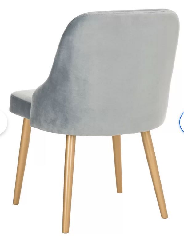 Velour Upholstered Side Chair thumbnail 5