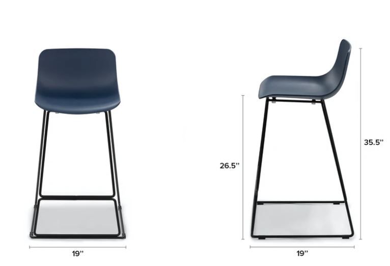 Anco Baya Blue Counter Stool thumbnail 5