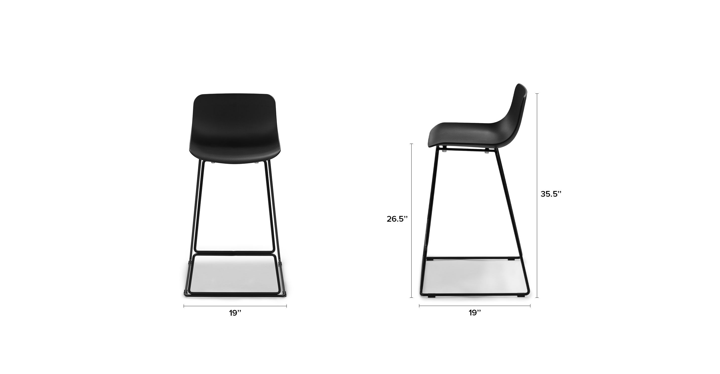 Anco Black Counter Stool thumbnail 8