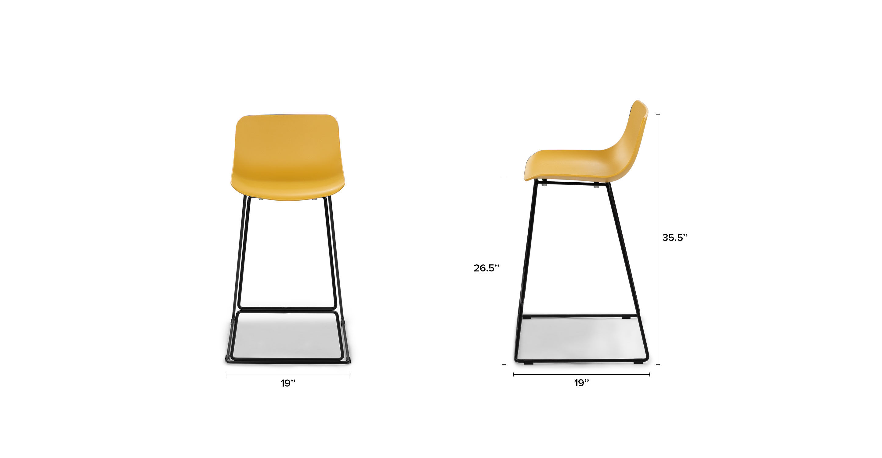 Anco Mustard Yellow Counter Stool thumbnail 9