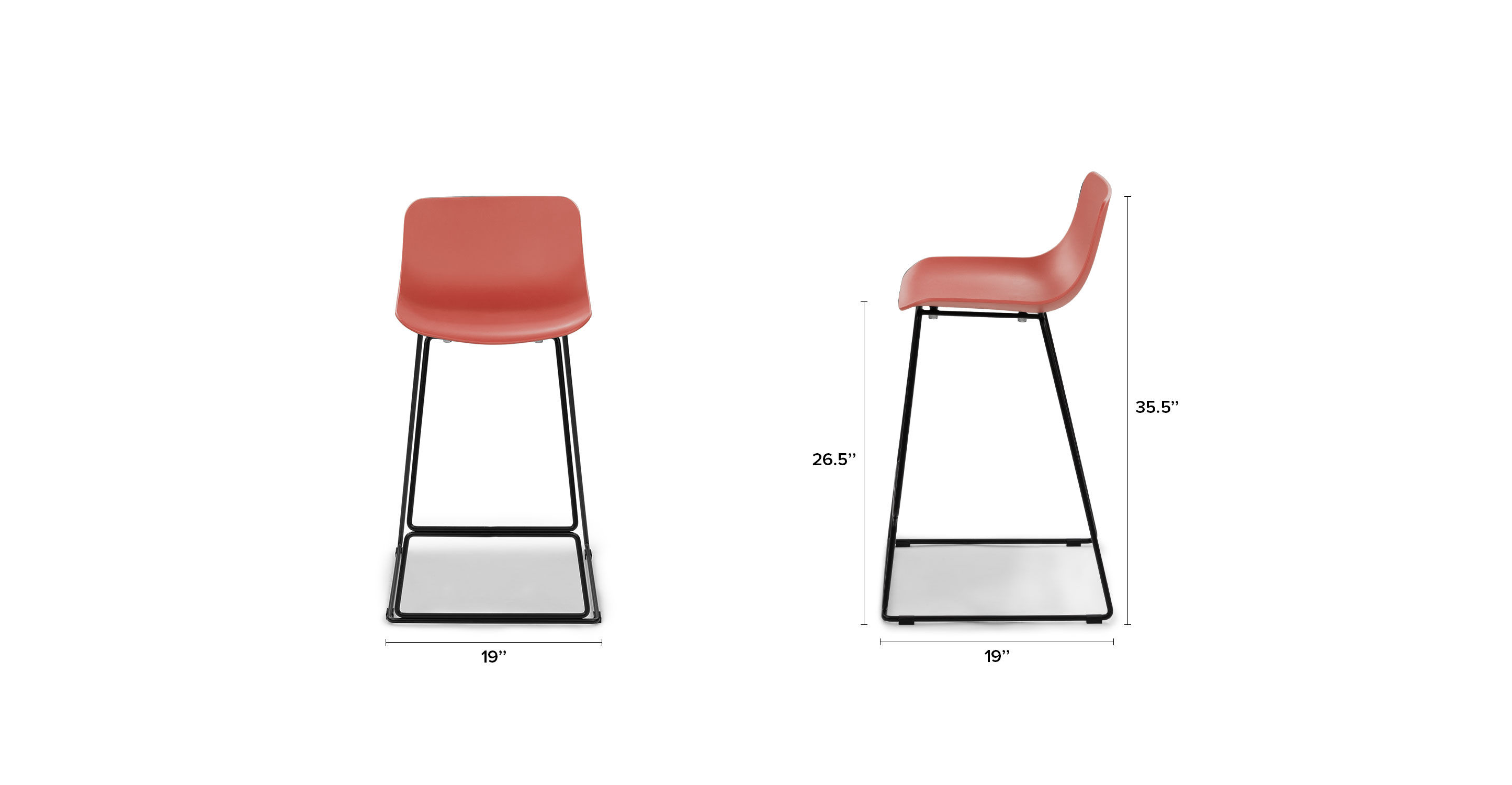 Anco Quince Red Counter Stool thumbnail 10
