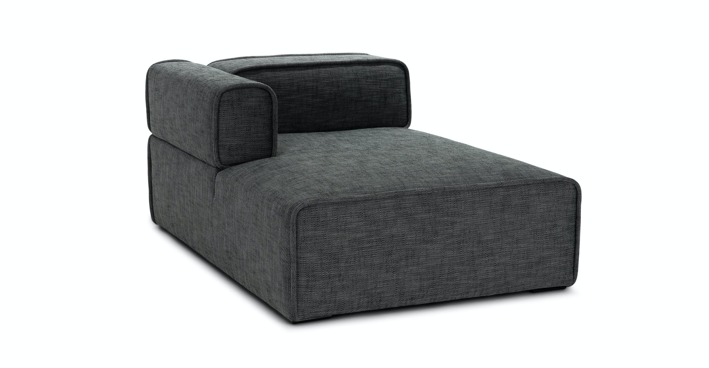Quadra Carbon Gray Left Chaise Module thumbnail 2