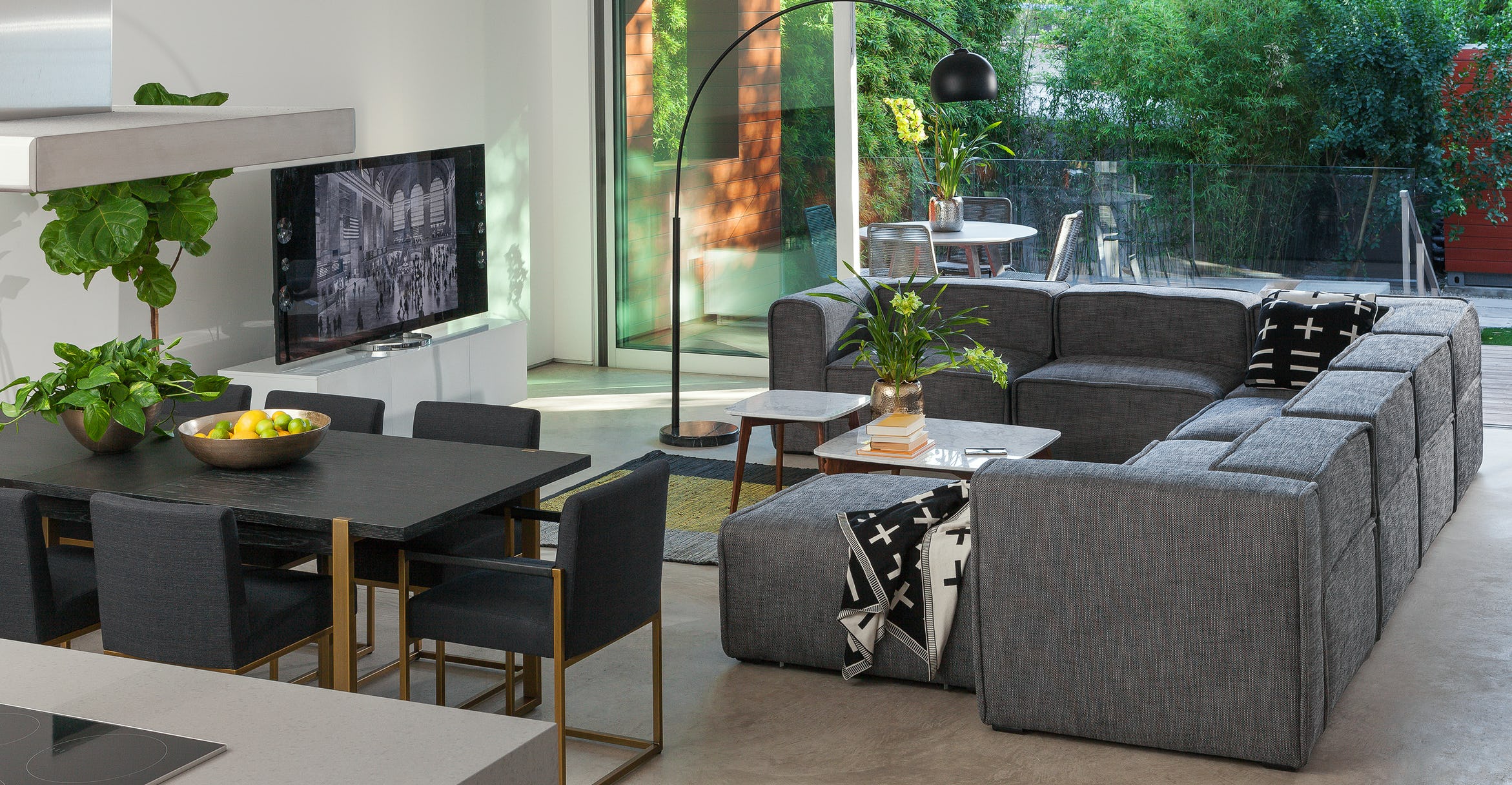 Quadra Carbon Gray Left Chaise Module thumbnail 5