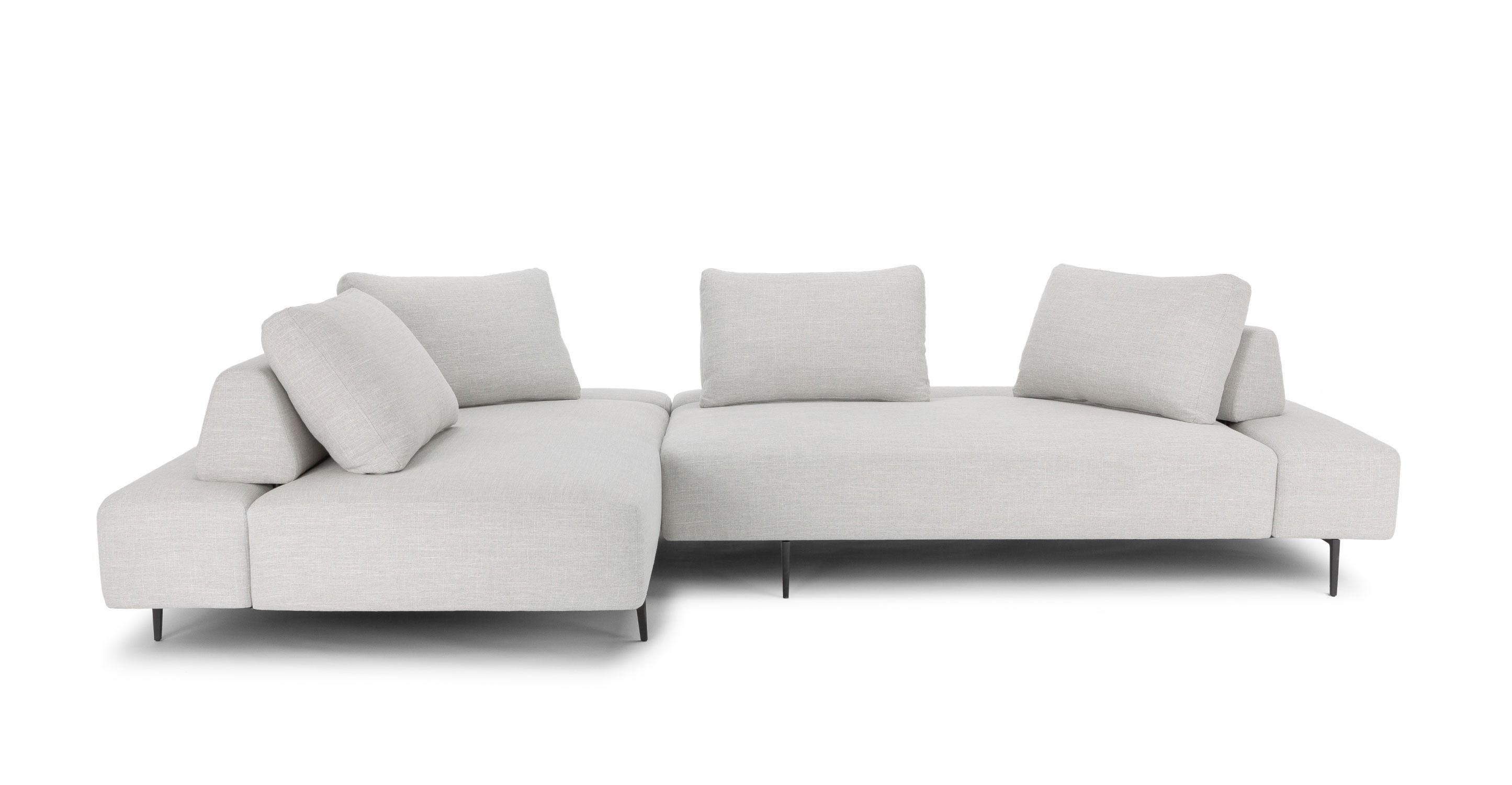Divan Mist Gray Left Sectional thumbnail 3
