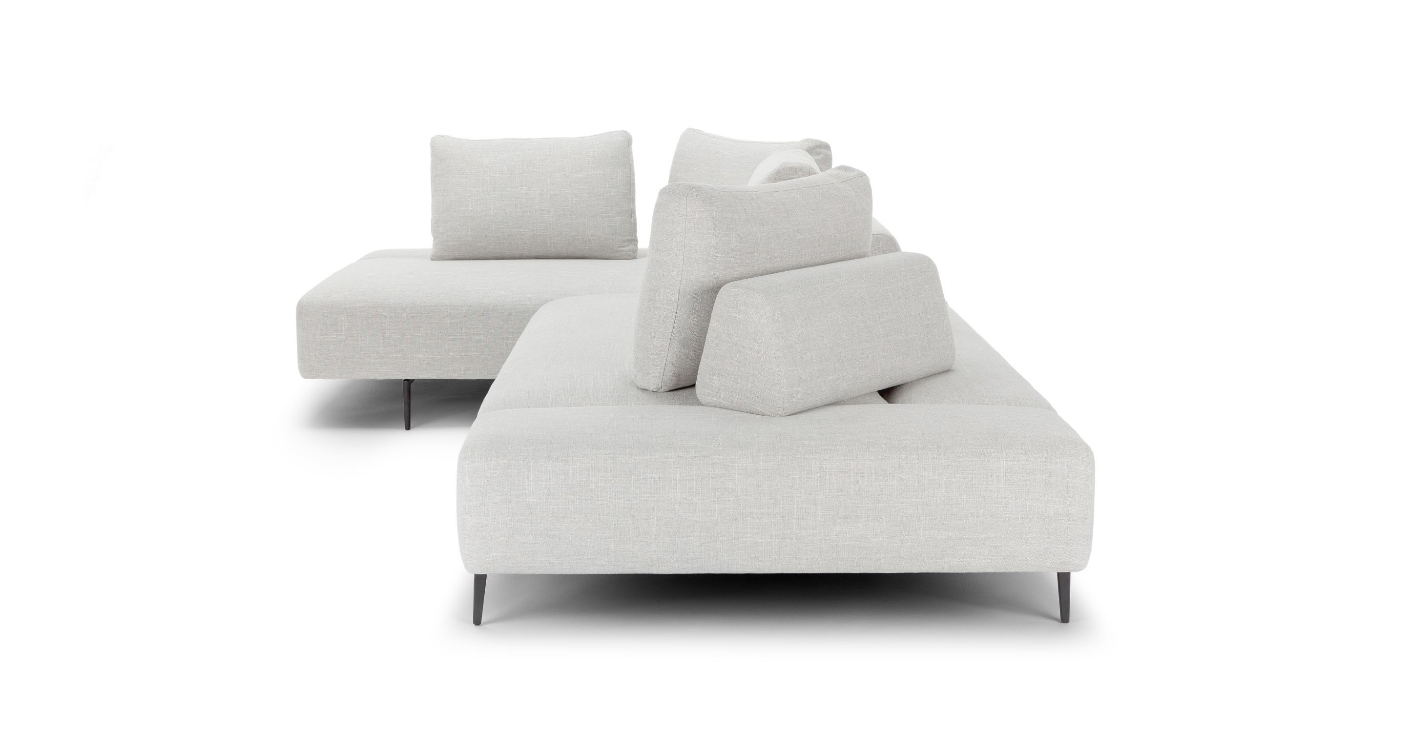 Divan Mist Gray Left Sectional thumbnail 4