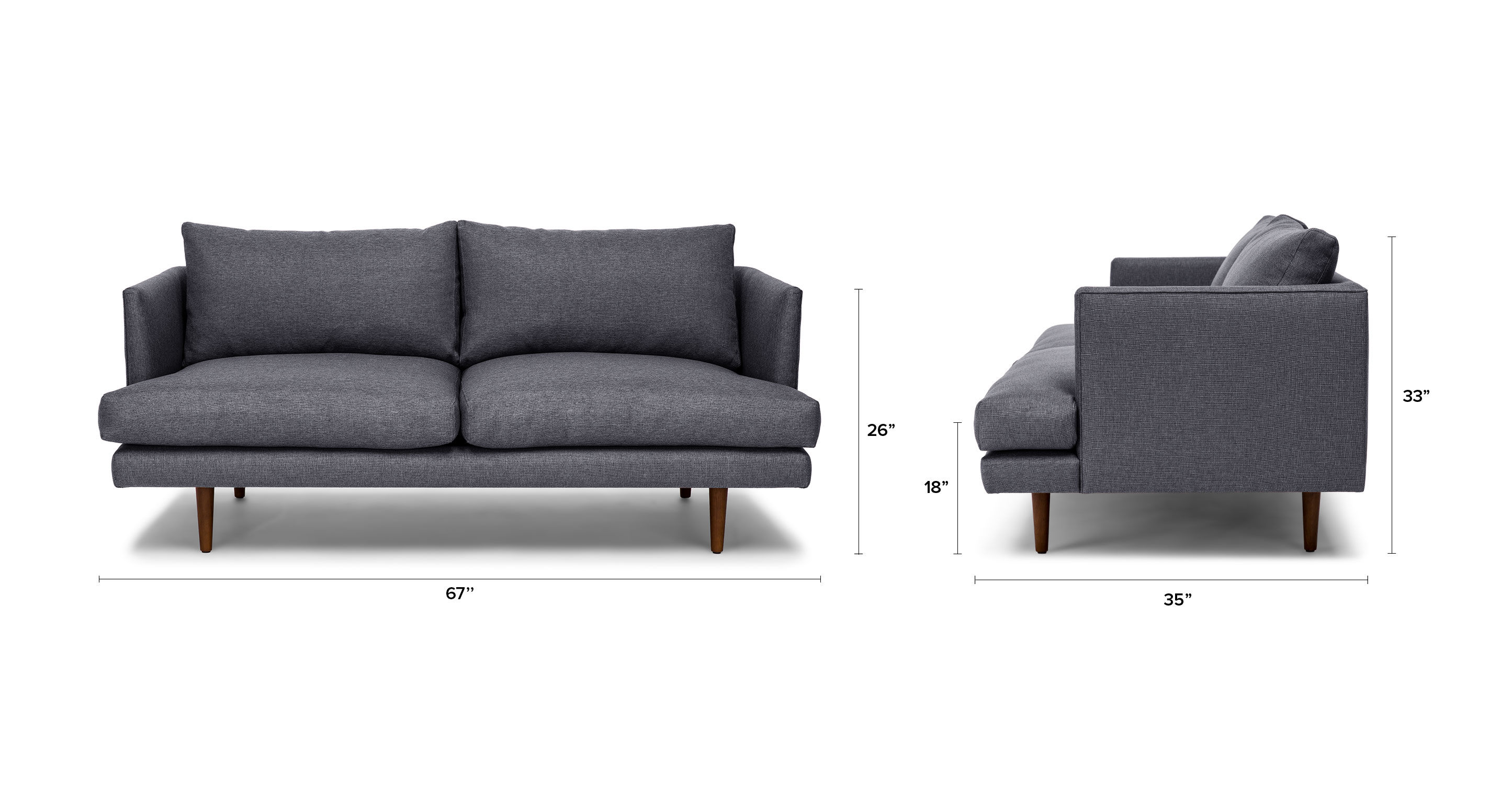 Burrard Stone Blue Loveseat thumbnail 8