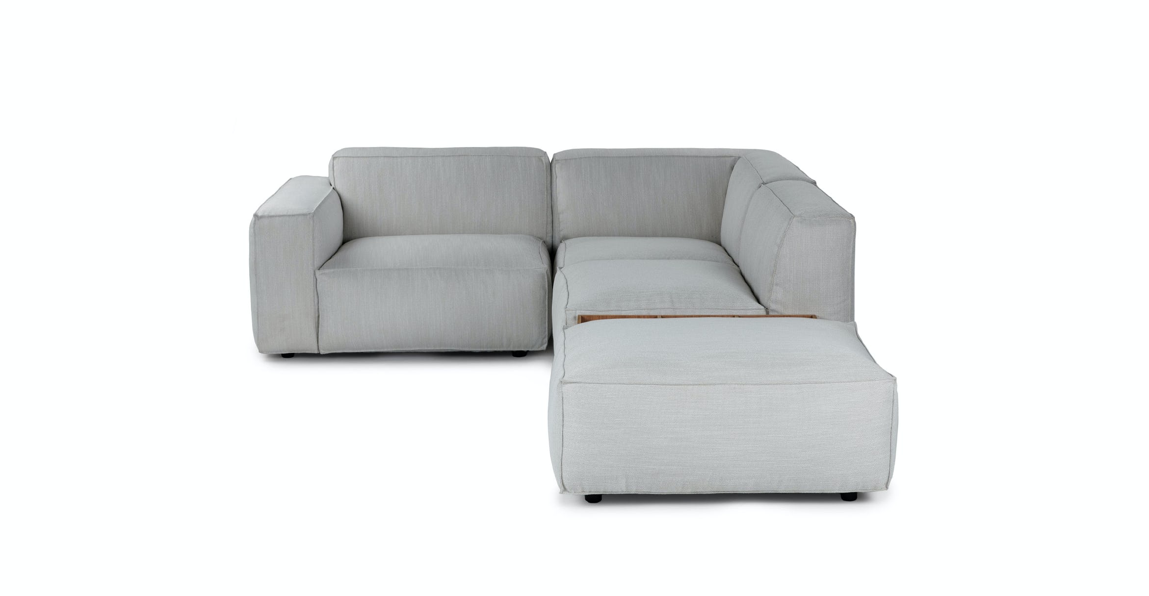 Solae Hush Gray / Walnut Left Arm Corner Sectional thumbnail 5