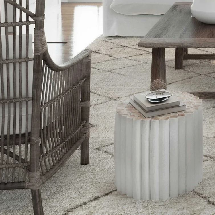 Hebert Tall Solid Wood End Table thumbnail 2