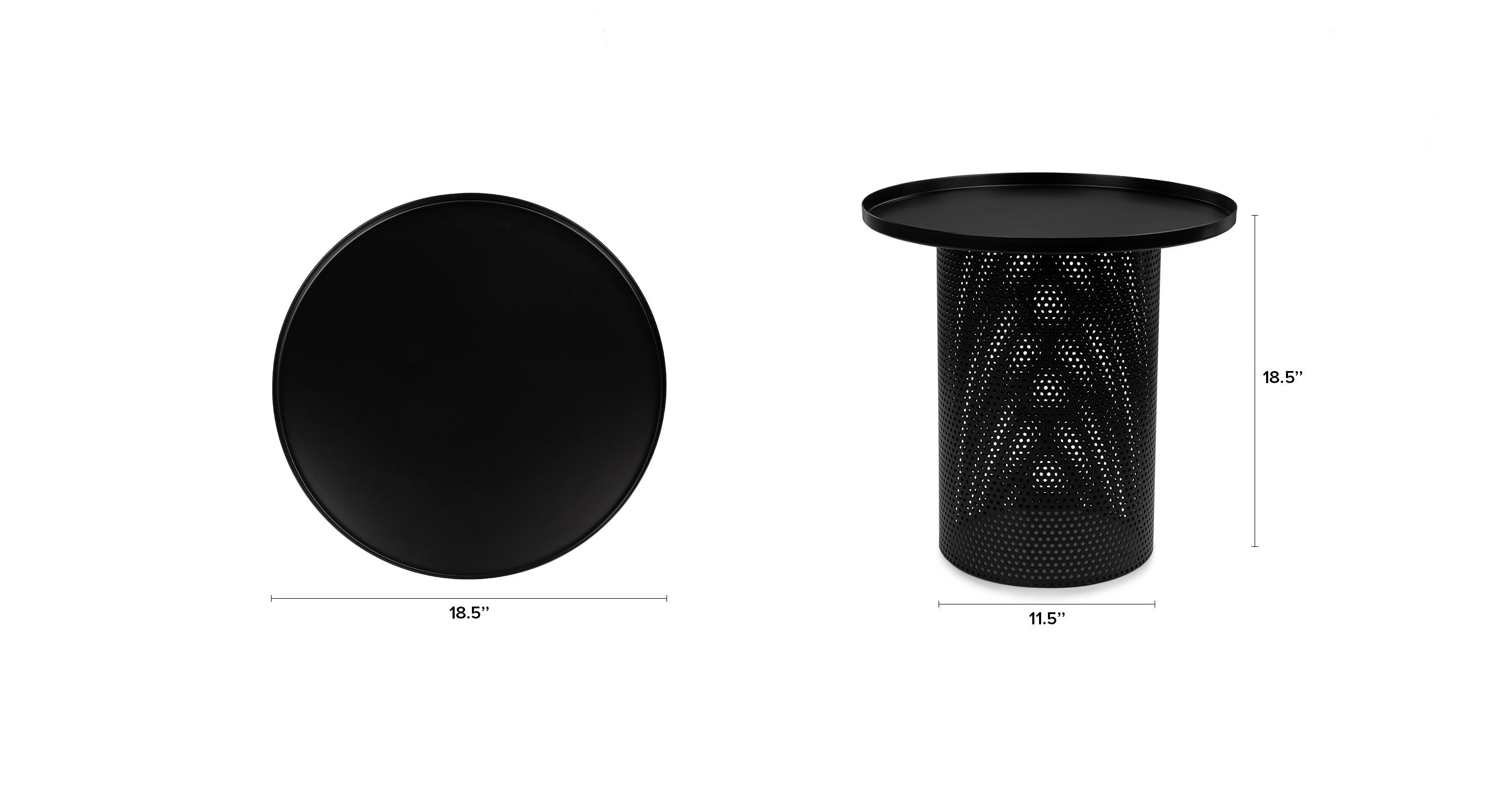 Equa black side table thumbnail 6