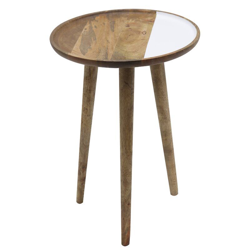 Solid Wood 3 Legs End Table thumbnail 4