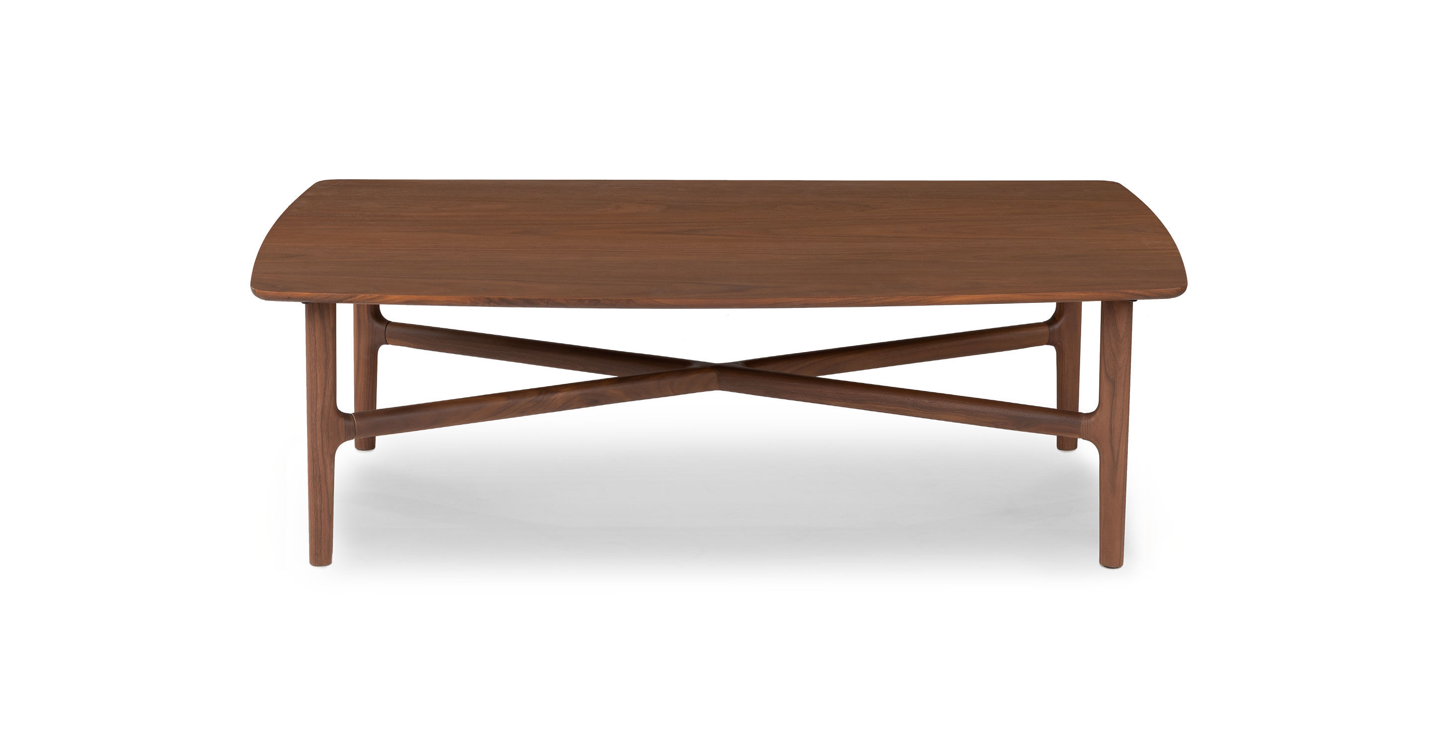 Brezza Matte Walnut Rectangular Coffee Table thumbnail 3