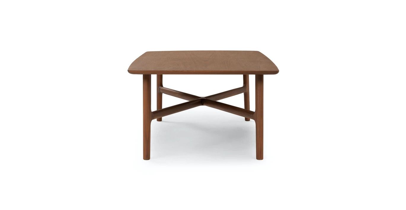 Brezza Matte Walnut Rectangular Coffee Table thumbnail 4
