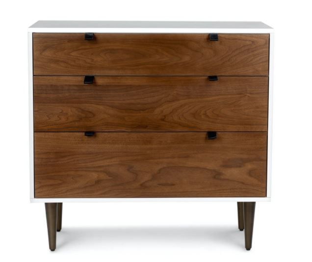 Envelo White / Walnut 3 Drawer Chest thumbnail 2