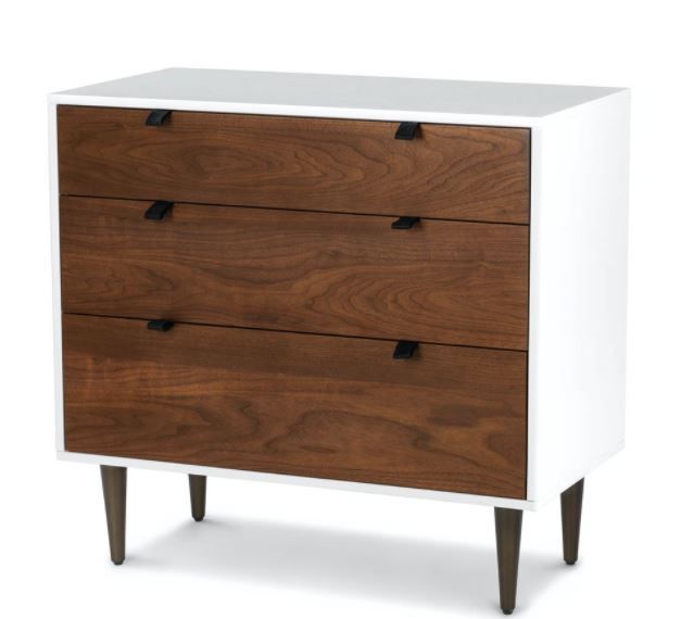 Envelo White / Walnut 3 Drawer Chest thumbnail 3