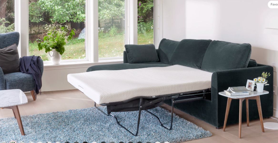 Oneira Deep Sea Blue Left Sofa Bed thumbnail 3