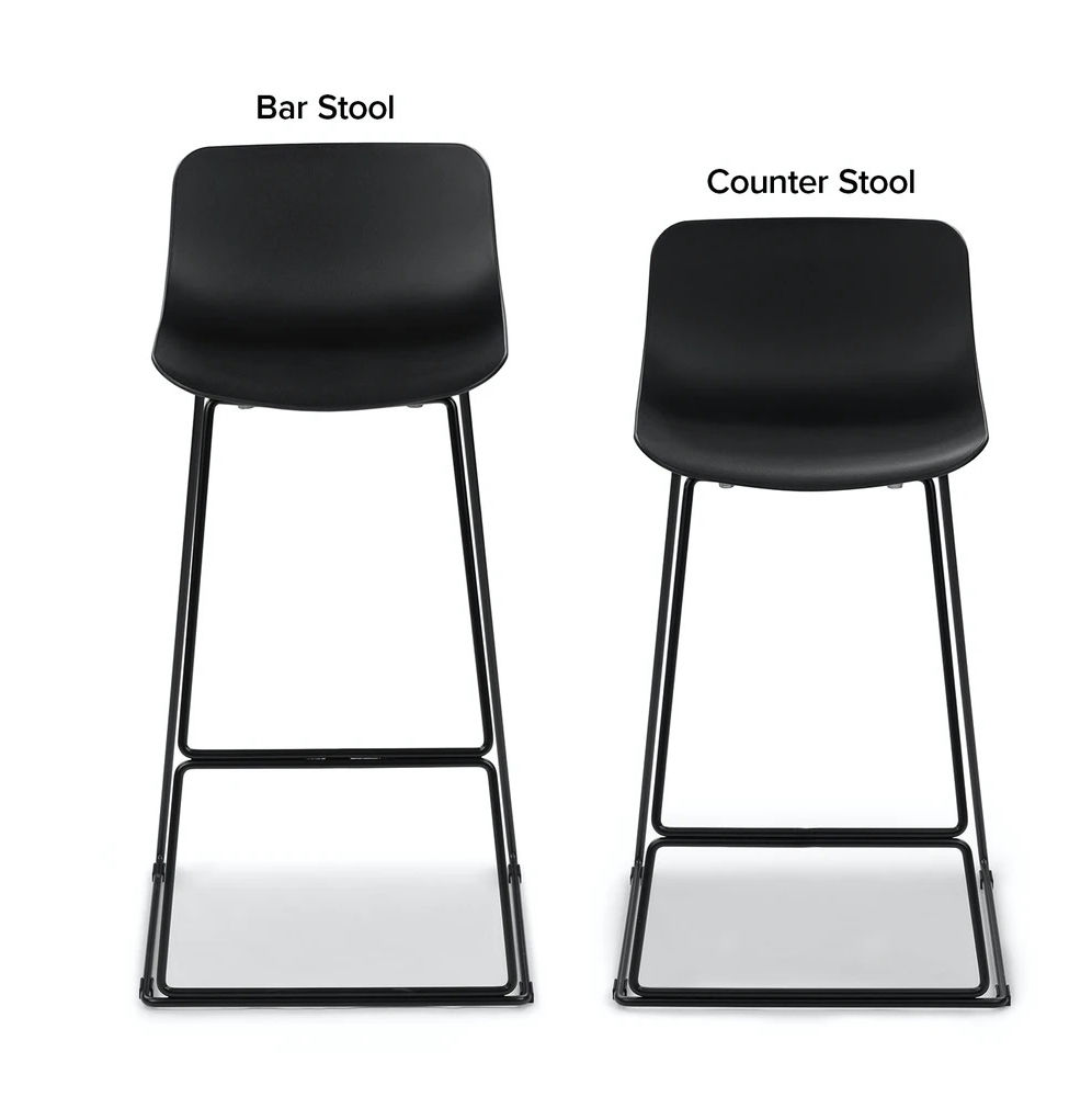Anco black bar stool thumbnail 5