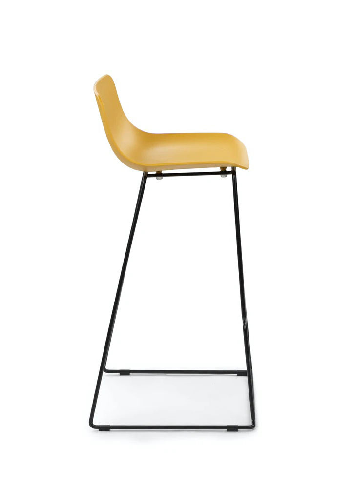 Anco mustard yellow bar stool thumbnail 2