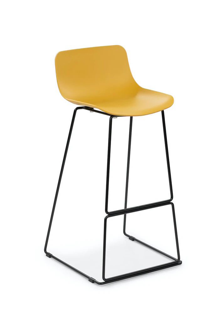 Anco mustard yellow bar stool thumbnail 3