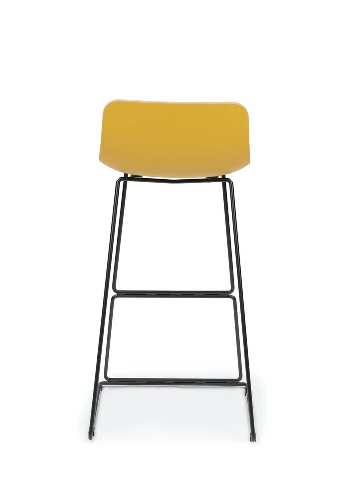 Anco mustard yellow bar stool thumbnail 4