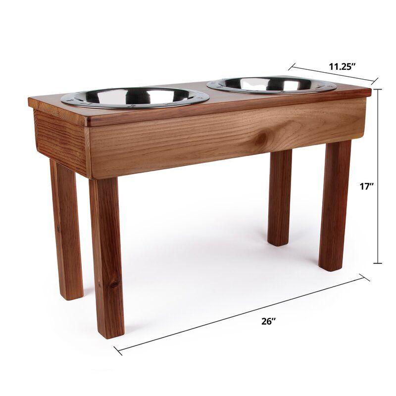 Large Dog or Cat Double Elevated Feeder thumbnail 3