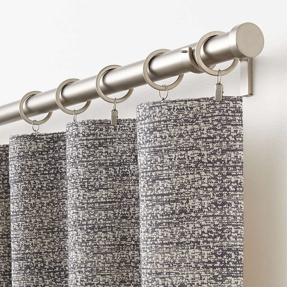Desmond Dark Grey Cotton Curtain Panel-84" thumbnail 3