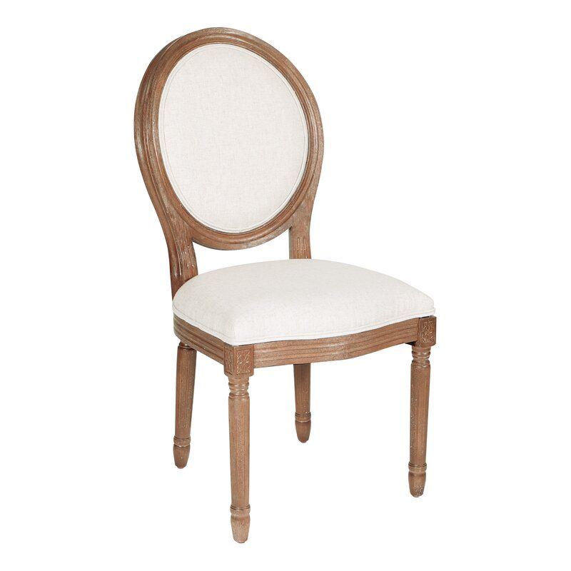 Haleigh Upholstered King Louis Back Side Chair thumbnail 3