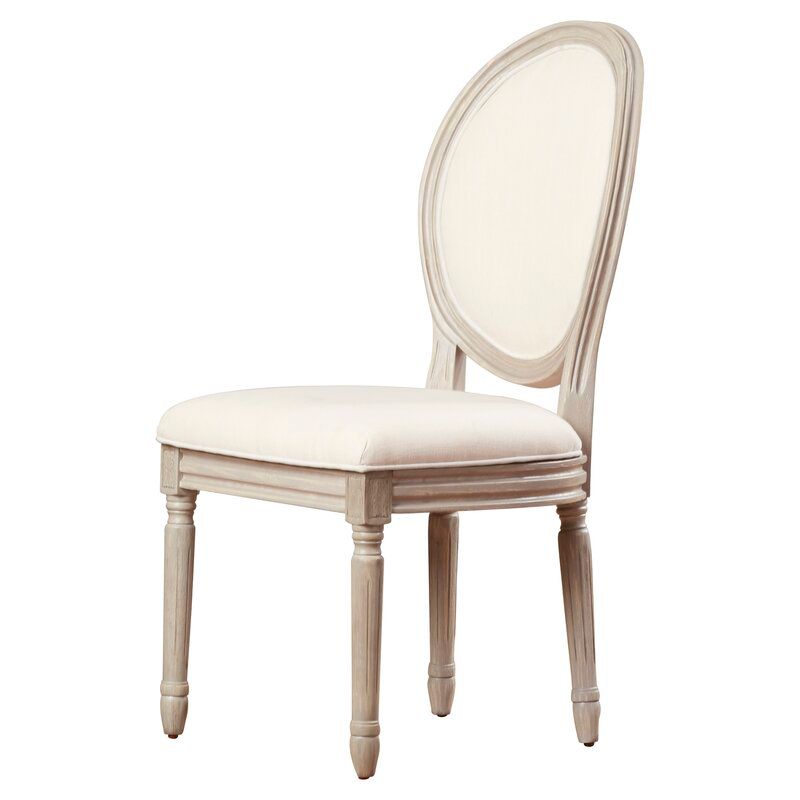 Falgoust Upholstered King Louis Back Side Chair Set of 2 thumbnail 2