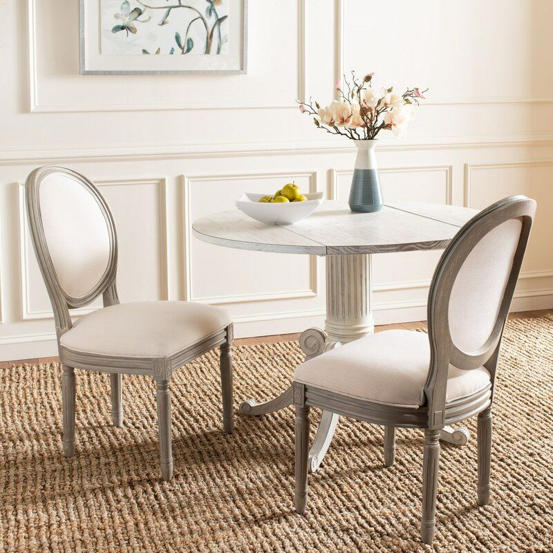 Falgoust Upholstered King Louis Back Side Chair Set of 2 thumbnail 7