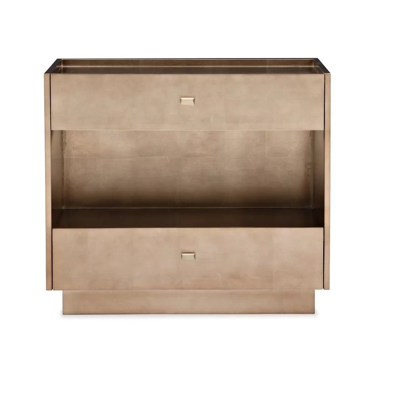 Modern Edge Perimeter 2 Drawer Nightstand thumbnail 3