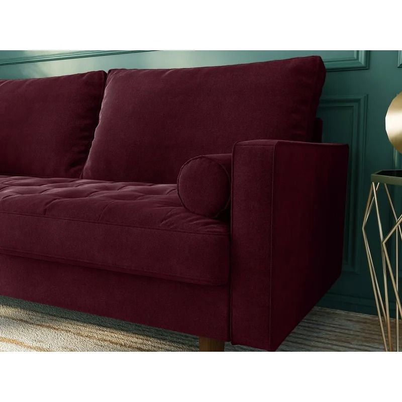 Sellner Wide Velvet Square Arm Sofa thumbnail 4