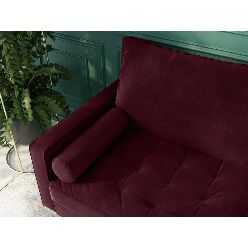 Sellner Wide Velvet Square Arm Sofa thumbnail 5