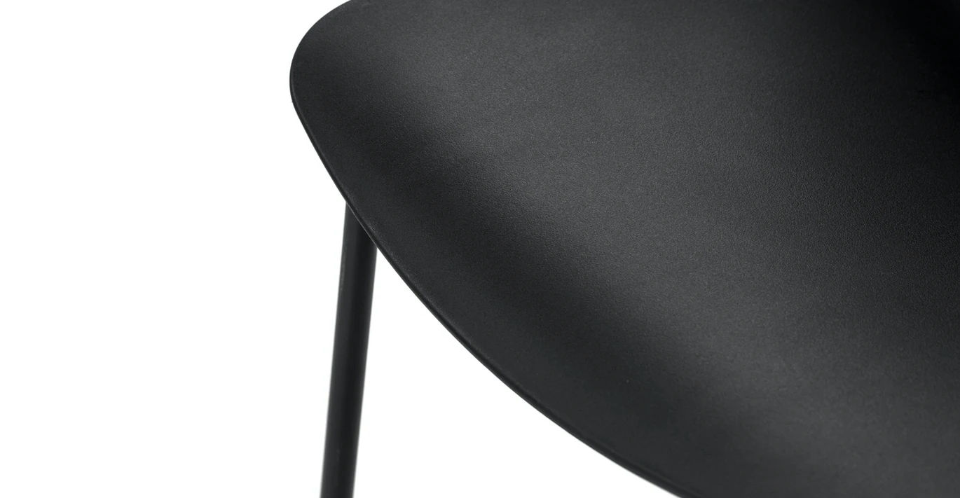 Svelti Pure Black Dining Chair Set Of 2 thumbnail 4