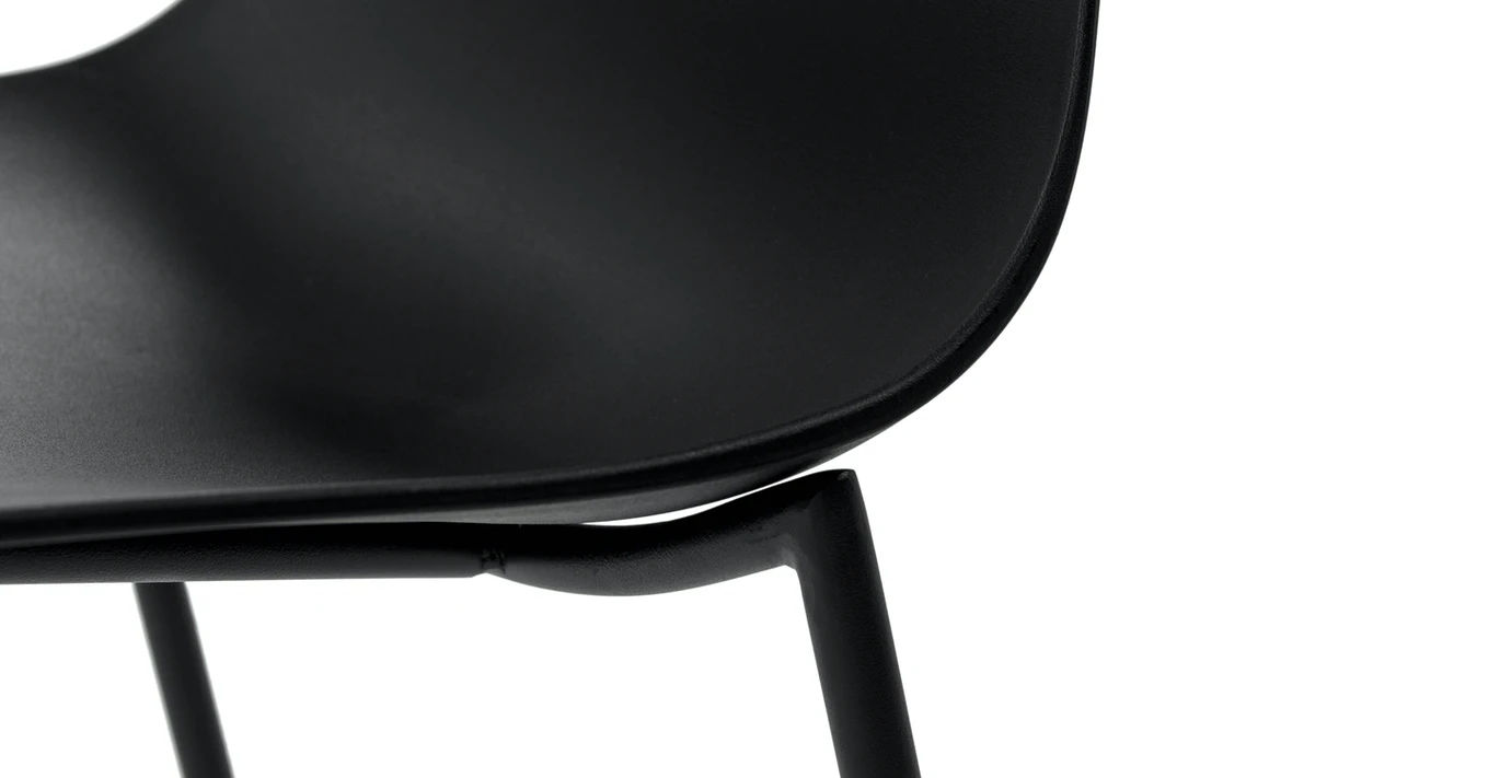 Svelti Pure Black Dining Chair Set Of 2 thumbnail 5