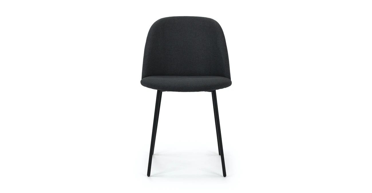 Ceres Flint Gray And Black Dining Chair thumbnail 2