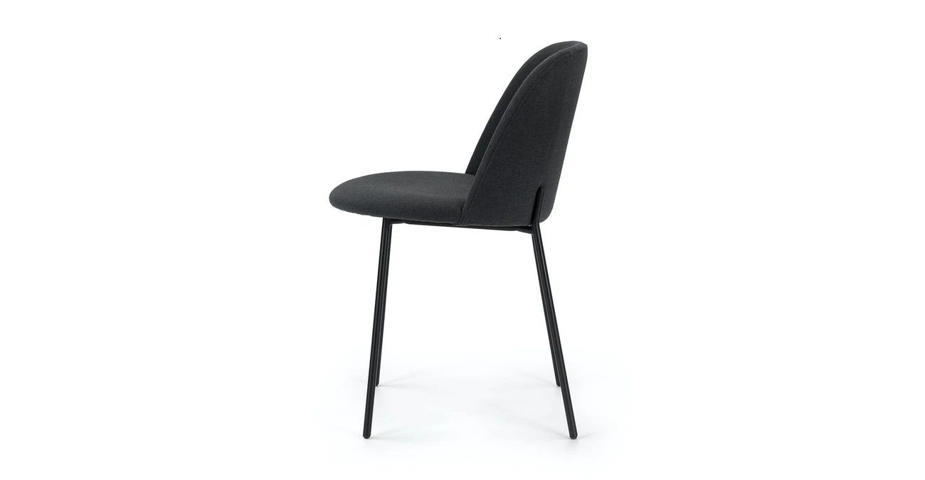 Ceres Flint Gray And Black Dining Chair thumbnail 3