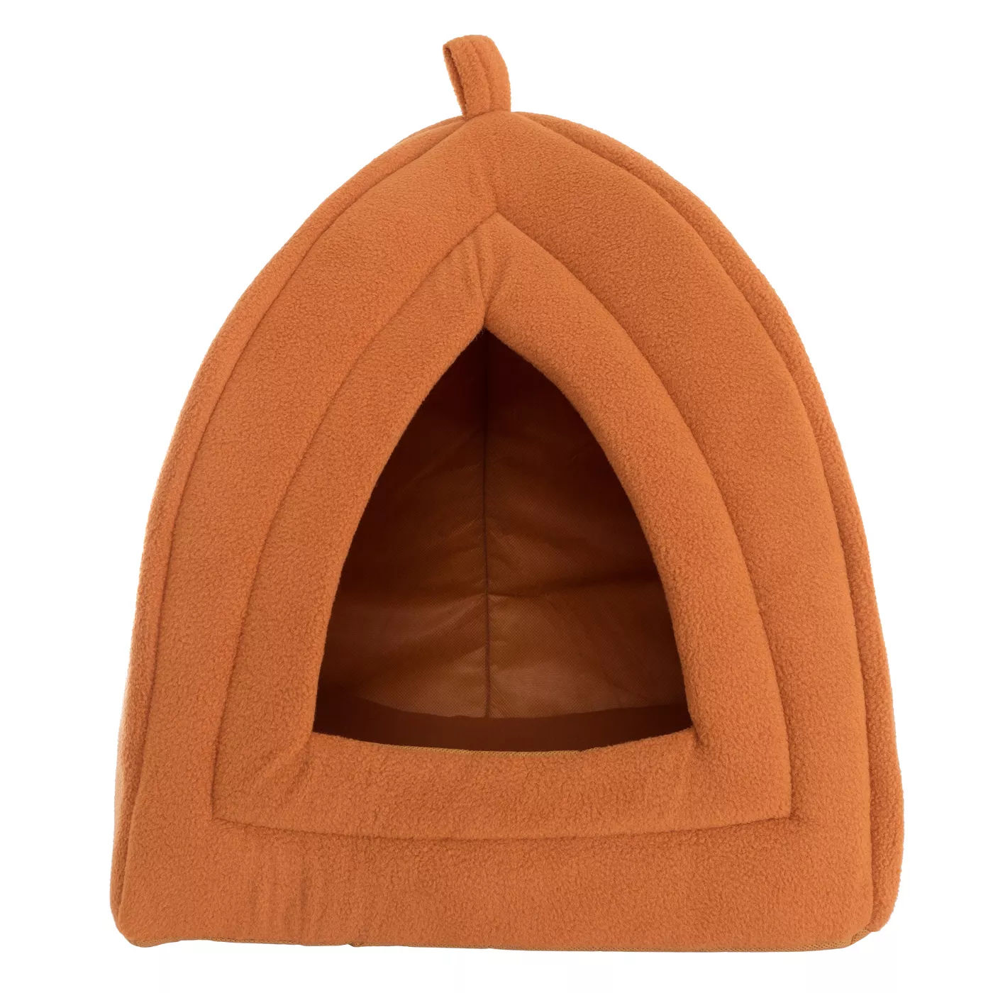 Petmaker Cozy Kitty Tent Igloo Plush Cat Bed - Brown thumbnail 4