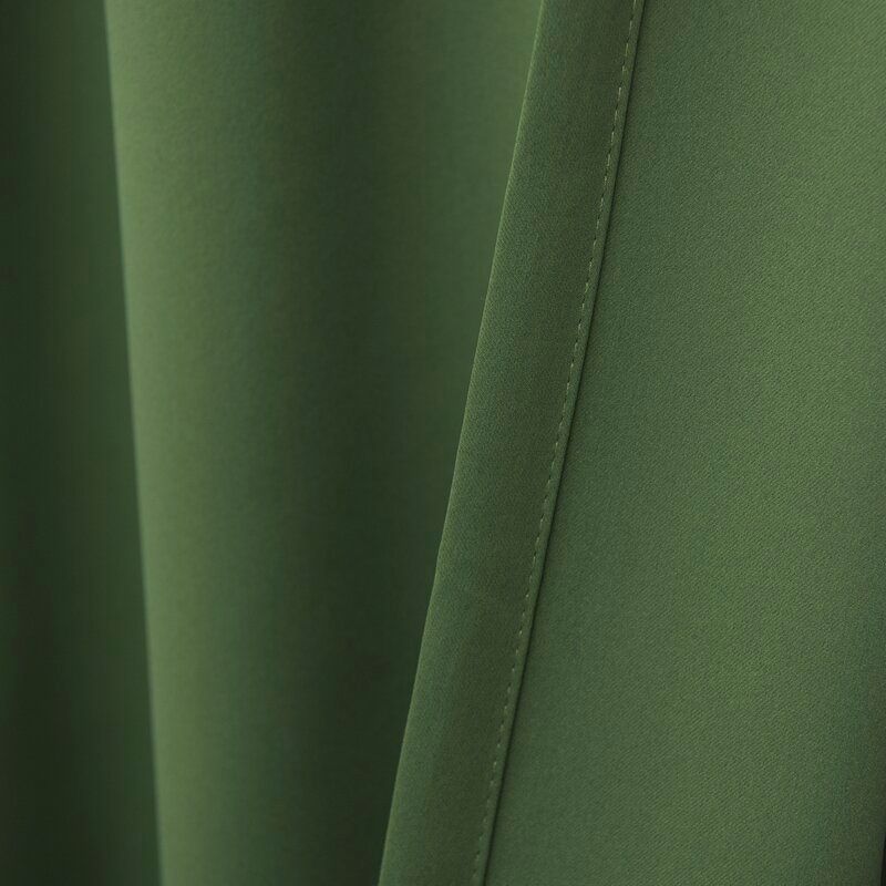Solid Blackout Thermal Grommet Curtain Panels Set of 2 thumbnail 4