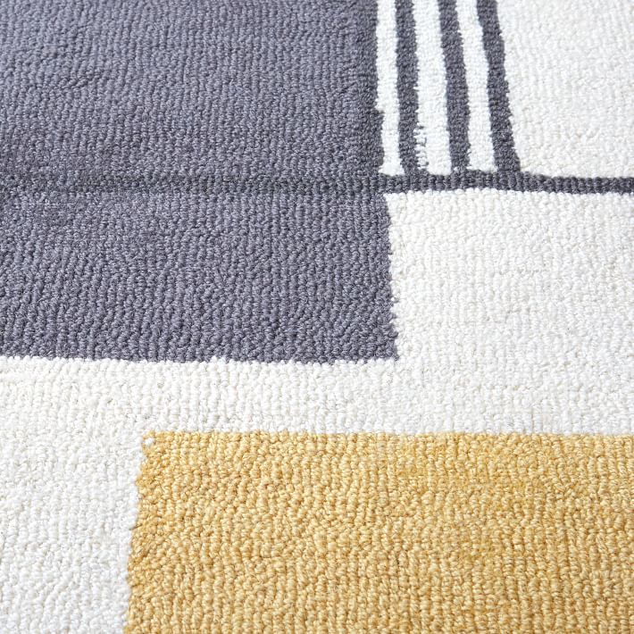 Abstract Lines Wool Rug-8'x10' thumbnail 2