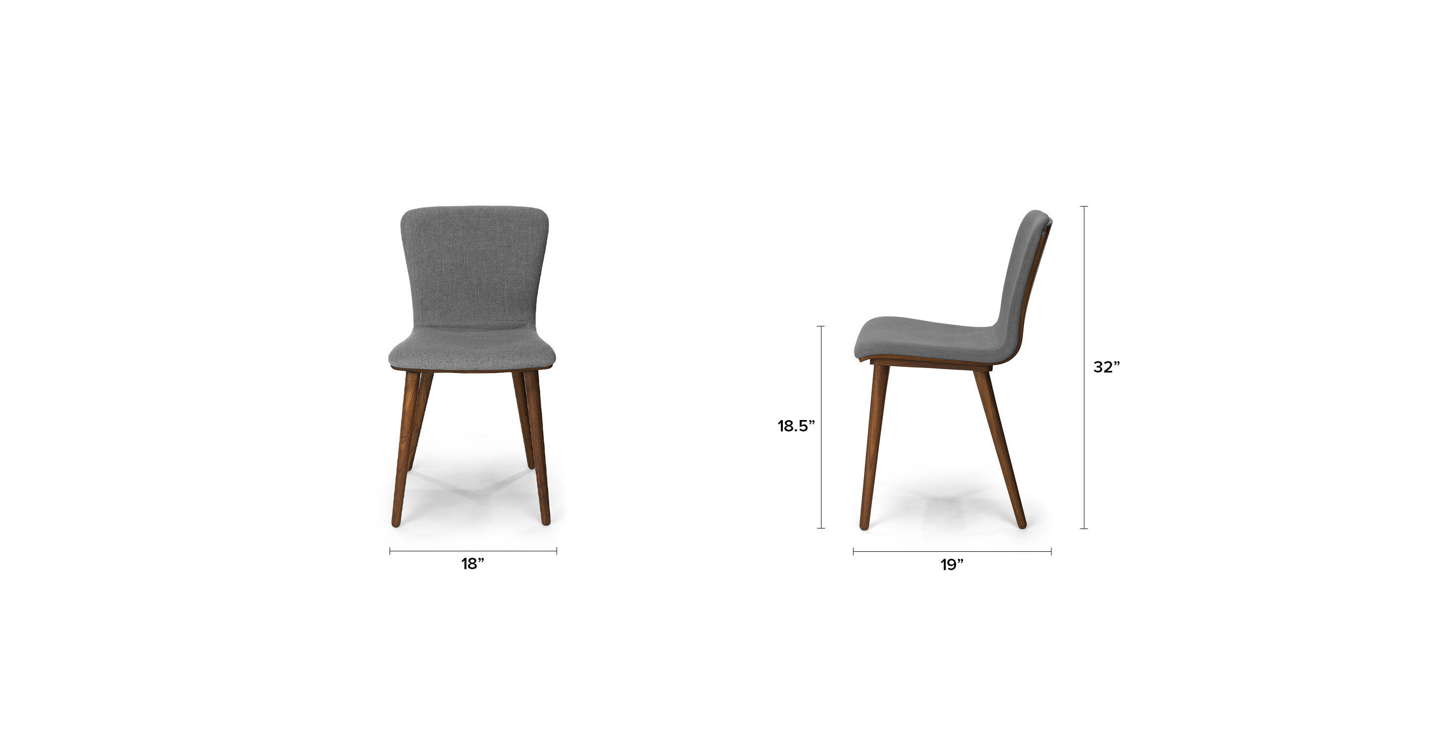 Sede Thunder Gray Walnut Dining Chair thumbnail 7