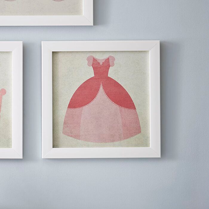 Seaham Gown Princess in Pink Art With Frame thumbnail 3