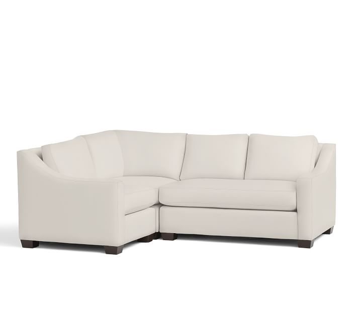 York Slope Arm Upholstered 3 Piece Sectional with Bench Cushion thumbnail 3