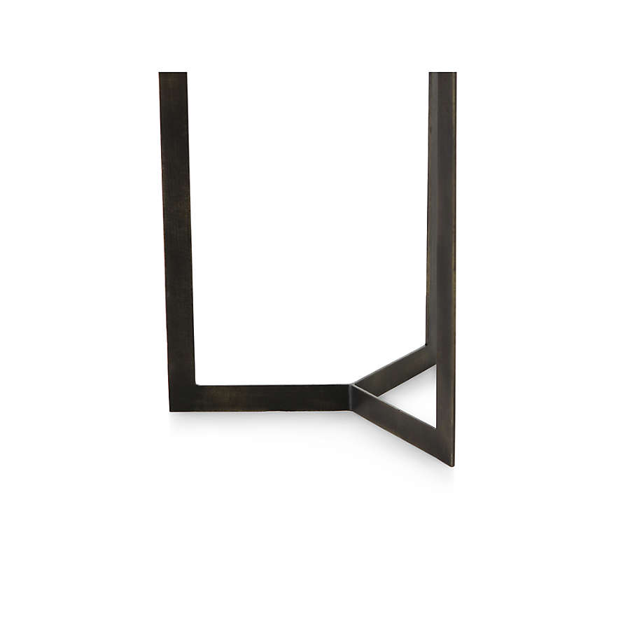 Kace White Marble End Table thumbnail 5