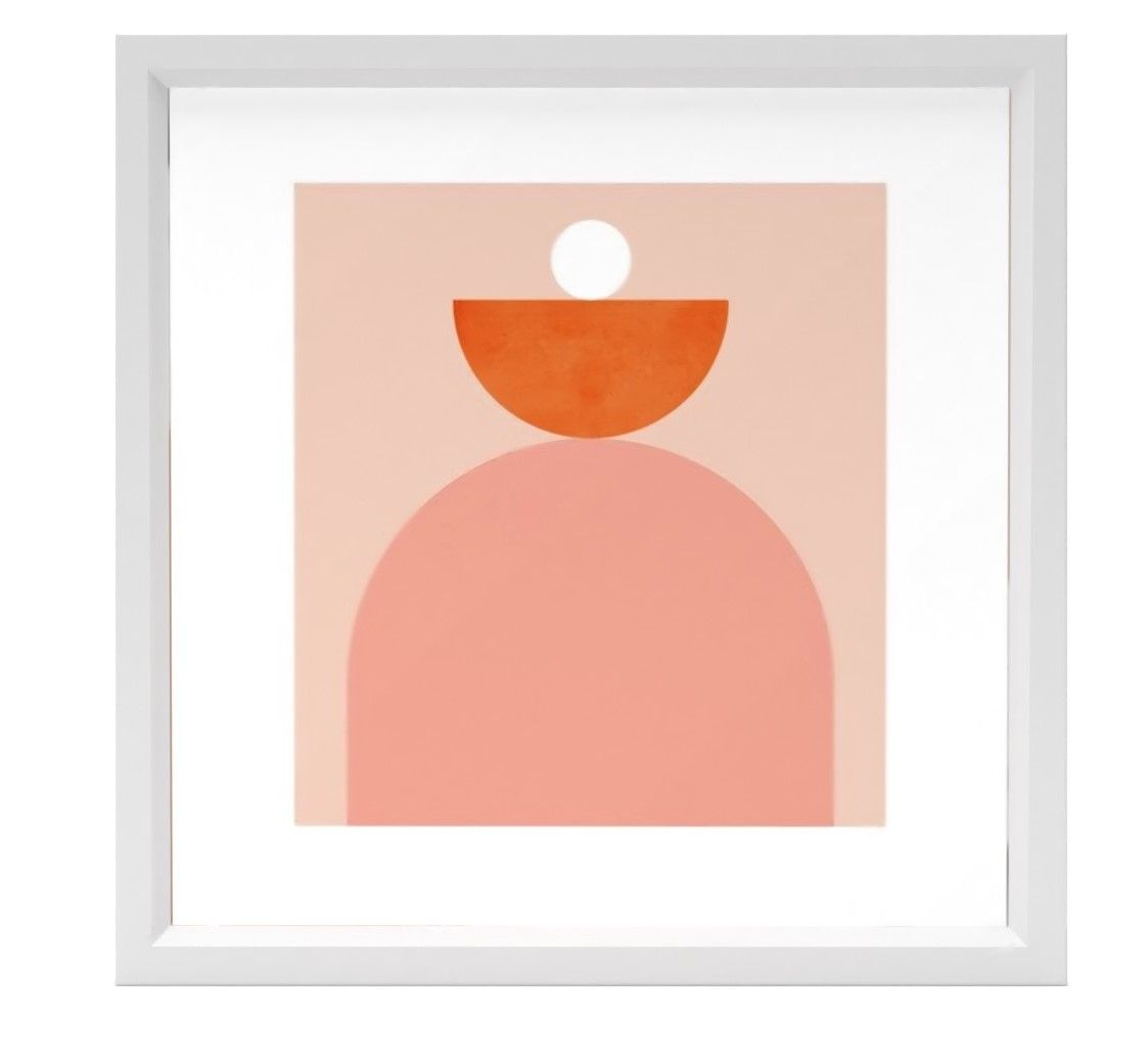Abstraction Balance Minimalism Art Print With Frame thumbnail 3