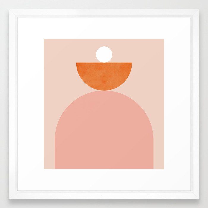 Abstraction Balance Minimalism Art Print With Frame thumbnail 4