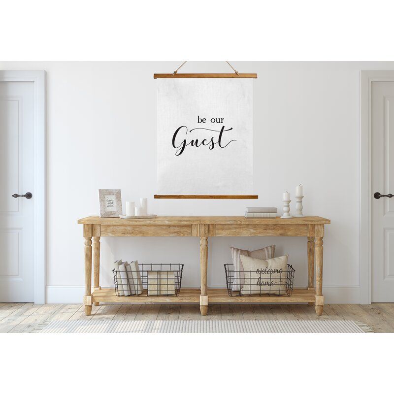 Microfiber Be Our Guest Scroll Tapestry  thumbnail 2