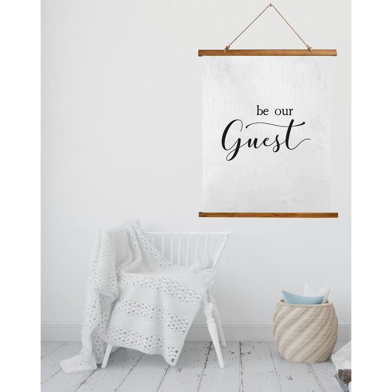 Microfiber Be Our Guest Scroll Tapestry  thumbnail 5